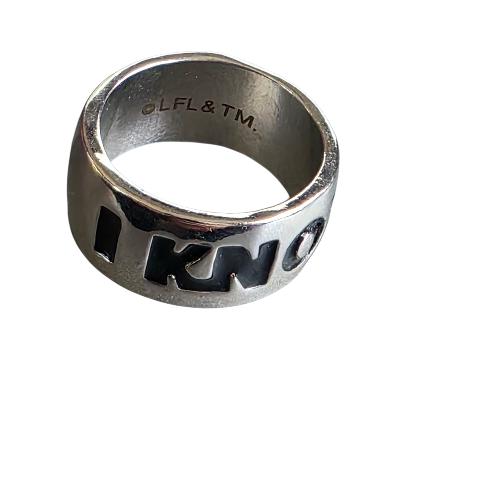 I Know Silver Statement Ring